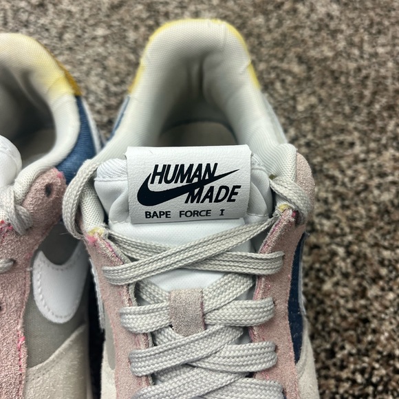 Size- 7 Nike x Bape x Human Made Air Force one low sneakers mens - Picture 3 of 11